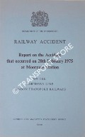 Book cover of Railway Accident - Report on Accident that occurred in 28th February 1975 at Moorgate Station on the Northern Line London Transport Railways by Department of the Environment